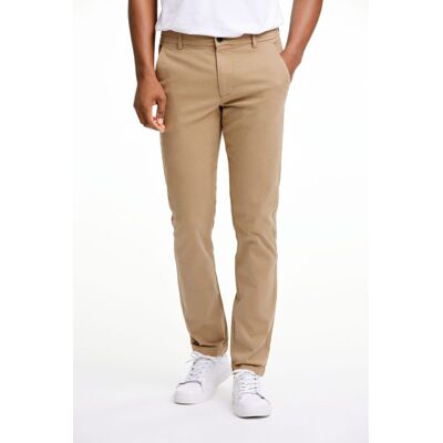 Lindbergh Slim Fit Superflex Chinos I Mørk Sand Til Herre Beige 38/30 Lindbergh Slim Fit Superflex Chinos I Mørk Sand Til Herre Beige 38/30