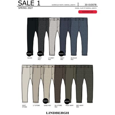 Lindbergh Slim Fit Superflex Ternede Performance Bukser I Mørk Stone Meleret Til Herre Beige M Lindbergh Slim Fit Superflex Ternede Performance Bukser I Mørk Stone Meleret Til Herre Beige M