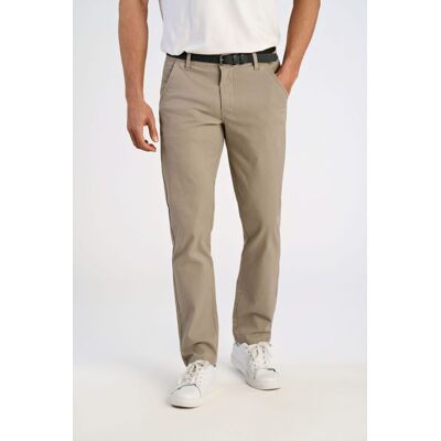 Lindbergh Slim Fit Chinos I Mørk Sand Til Herre Beige 31/30 Lindbergh Slim Fit Chinos I Mørk Sand Til Herre Beige 31/30