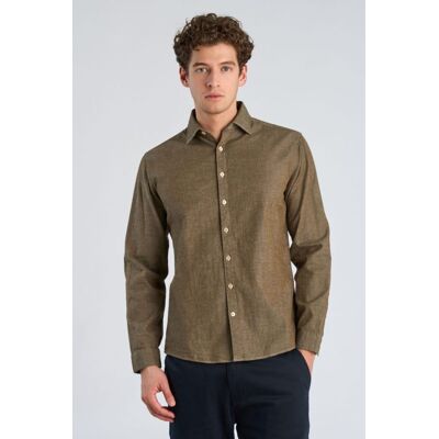 Lindbergh Relaxed Fit Langærmet Skjorte I Mørk Olivengrøn Til Herre Grøn XL Lindbergh Relaxed Fit Langærmet Skjorte I Mørk Olivengrøn Til Herre Grøn XL