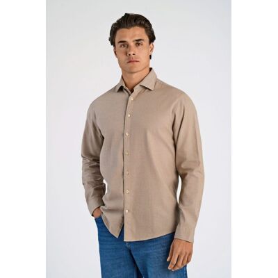 Lindbergh Relaxed Fit Langærmet Skjorte I Mørk Sand Til Herre Beige S Lindbergh Relaxed Fit Langærmet Skjorte I Mørk Sand Til Herre Beige S