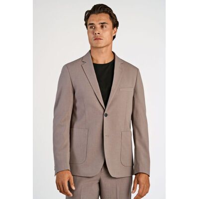 Lindbergh Relaxed Fit Superflex Formel Blazer I Mørk Sand Meleret Til Herre – Model 30-300111 Beige XS Lindbergh Relaxed Fit Superflex Formel Blazer I Mørk Sand Meleret Til Herre – Model 30-300111 Beige XS