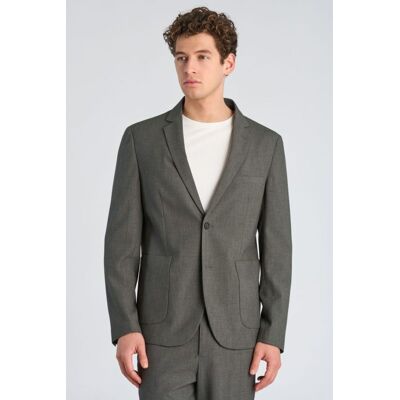 Lindbergh Relaxed Fit Superflex Blazer I Grå Meleret Til Herre Grå XL Lindbergh Relaxed Fit Superflex Blazer I Grå Meleret Til Herre Grå XL
