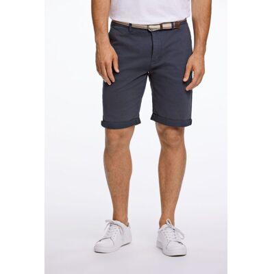 Lindbergh Slim Fit Superflex Chino Shorts Med Bælte I Mørkeblå Til Herre Blå S Lindbergh Slim Fit Superflex Chino Shorts Med Bælte I Mørkeblå Til Herre Blå S