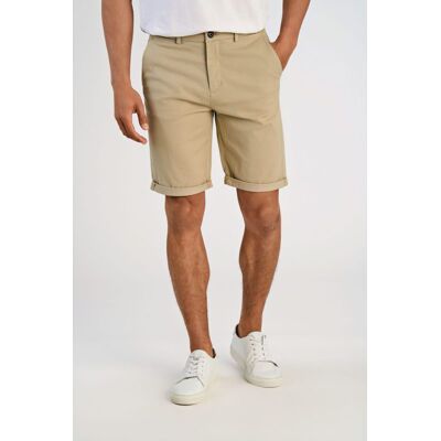 Lindbergh Relaxed Loose Fit Superflex Chino Shorts I Sand Til Herre Beige 2XL Lindbergh Relaxed Loose Fit Superflex Chino Shorts I Sand Til Herre Beige 2XL
