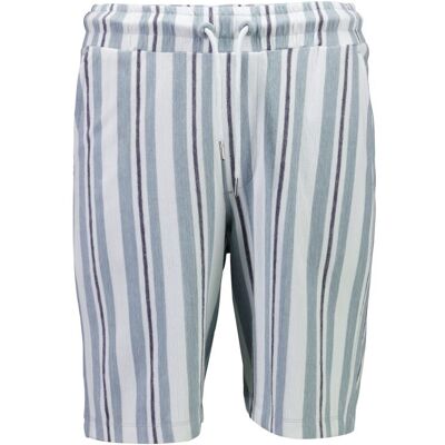 Lindbergh Relaxed Fit Stribede Shorts I Aqua Til Herre Blå M Lindbergh Relaxed Fit Stribede Shorts I Aqua Til Herre Blå M
