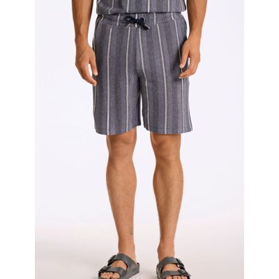 Lindbergh Relaxed Fit Stribede Shorts I Navy Til Herre Navy 2XL Lindbergh Relaxed Fit Stribede Shorts I Navy Til Herre Navy 2XL