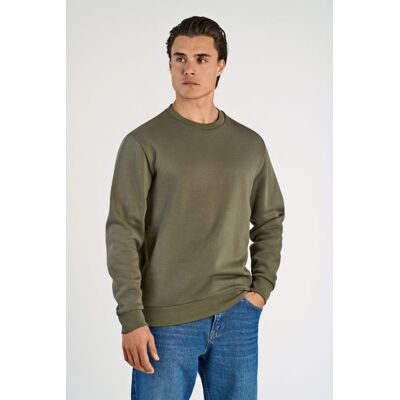 Lindbergh Sweatshirt I Armygrøn Til Herre Grøn XL Lindbergh Sweatshirt I Armygrøn Til Herre Grøn XL