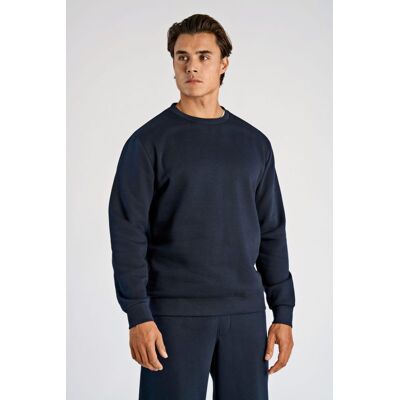 Lindbergh Sweatshirt Med Rund Hals I Navy Til Herre Navy 2XL Lindbergh Sweatshirt Med Rund Hals I Navy Til Herre Navy 2XL
