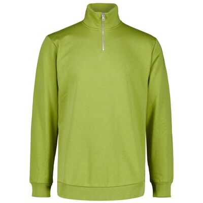 Lindbergh Sweatshirt Med Halv Lynlås I Grøn Til Herre Grøn L Lindbergh Sweatshirt Med Halv Lynlås I Grøn Til Herre Grøn L