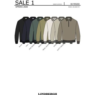 Lindbergh Sweatshirt Med Lynlås I Støvet Grøn Til Herre Grøn XL Lindbergh Sweatshirt Med Lynlås I Støvet Grøn Til Herre Grøn XL