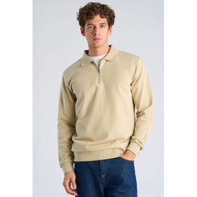 Lindbergh Sweatshirt I Sand Til Herre Beige XL Lindbergh Sweatshirt I Sand Til Herre Beige XL