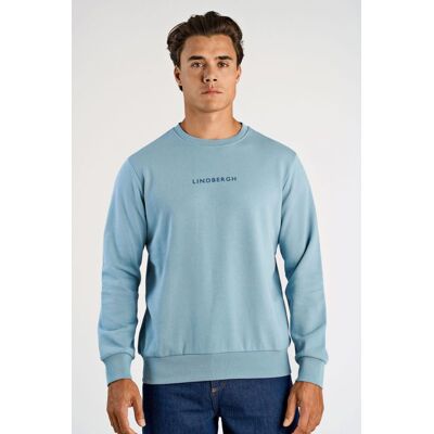 Lindbergh Sweatshirt I Lys Jerngrå Til Herre Grå M Lindbergh Sweatshirt I Lys Jerngrå Til Herre Grå M