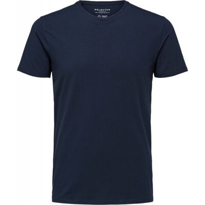 Selected T-Shirt I Økologisk Bomuldsblanding – Navy – Herre Navy Blazer XL Selected T-Shirt I Økologisk Bomuldsblanding – Navy – Herre Navy Blazer XL