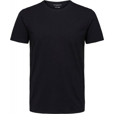 Selected T-Shirt I Økologisk Bomuldsblanding – Sort – Herre Sort L Selected T-Shirt I Økologisk Bomuldsblanding – Sort – Herre Sort L