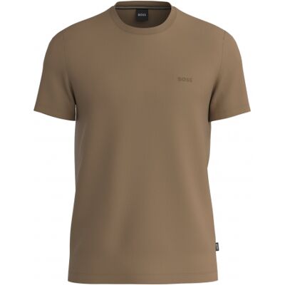 Boss T-Shirt Med Crew Neck I Beige Til Herre Regular Fit Beige L Boss T-Shirt Med Crew Neck I Beige Til Herre Regular Fit Beige L