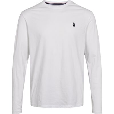 U.S Polo Assn Langærmet T-Shirt I Hvid Til Herre Regular Fit Hvid S U.S Polo Assn Langærmet T-Shirt I Hvid Til Herre Regular Fit Hvid S