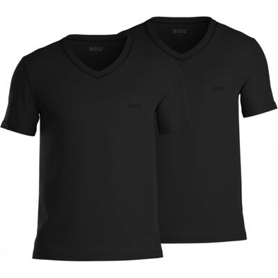 Boss 2pak T-Shirts Med V-Hals I Sort Relaxed Fit Til Herre. Sort XL Boss 2pak T-Shirts Med V-Hals I Sort Relaxed Fit Til Herre. Sort XL