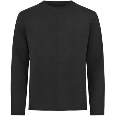 Resteröds Langærmet Bambus T-Shirt I Sort Til Herre Sort XXL Resteröds Langærmet Bambus T-Shirt I Sort Til Herre Sort XXL