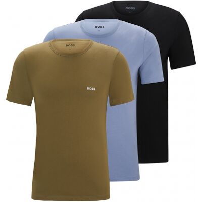 Boss 3pak T-Shirts I Multifarvet Til Herre Multifarvet L Boss 3pak T-Shirts I Multifarvet Til Herre Multifarvet L