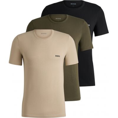 Boss 3-Pak Klassiske T-Shirts I Jord Nuancer - Outlet Multifarvet M Boss 3-Pak Klassiske T-Shirts I Jord Nuancer - Outlet Multifarvet M