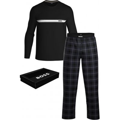 Boss Pyjamassæt I Bomuld I Navy Til Herre Navy M Boss Pyjamassæt I Bomuld I Navy Til Herre Navy M