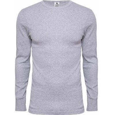 Dovre Bomulds T-Shirt I Grå Med Rund Hals Til Herre Grå XL Dovre Bomulds T-Shirt I Grå Med Rund Hals Til Herre Grå XL