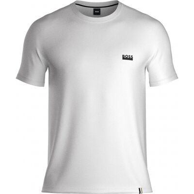 Boss T-Shirt I Hvid Med Logo Til Herre Hvid L Boss T-Shirt I Hvid Med Logo Til Herre Hvid L