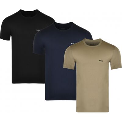 Boss 3pak T-Shirts Med Økologisk Bomuld I Forskellige Farver Til Herre - Outlet Grøn M Boss 3pak T-Shirts Med Økologisk Bomuld I Forskellige Farver Til Herre - Outlet Grøn M