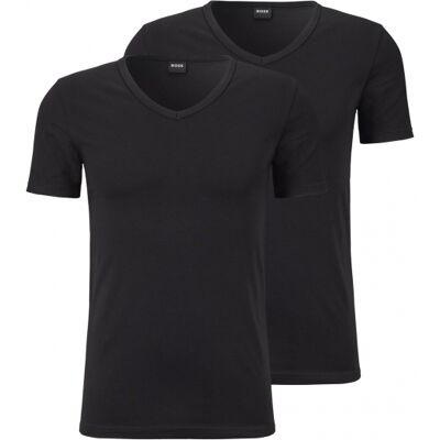 Boss 2pak T-Shirts Med V-Hals I Sort Til Herre. Sort L Boss 2pak T-Shirts Med V-Hals I Sort Til Herre. Sort L