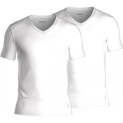 Boss 2pak T-Shirts Med V-Hals I Hvid Til Herre. Hvid XL Boss 2pak T-Shirts Med V-Hals I Hvid Til Herre. Hvid XL