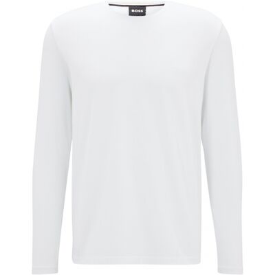 Boss Langærmet T-Shirt Lavet Af Økologisk Bomuld I Hvid Til Herre - Outlet Hvid 2XL Boss Langærmet T-Shirt Lavet Af Økologisk Bomuld I Hvid Til Herre - Outlet Hvid 2XL