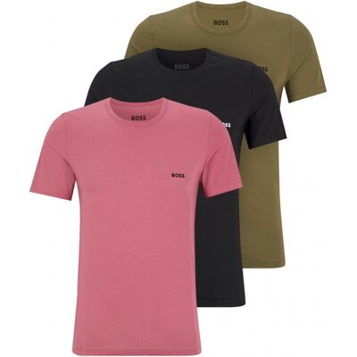 Boss 3pak T-Shirts Med Økologisk Bomuld I Multifarvet Til Herre. - Outlet Multifarvet S Boss 3pak T-Shirts Med Økologisk Bomuld I Multifarvet Til Herre. - Outlet Multifarvet S