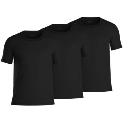 Boss 3pak T-Shirts Med Økologisk Bomuld I Sort Til Herre Sort XL Boss 3pak T-Shirts Med Økologisk Bomuld I Sort Til Herre Sort XL