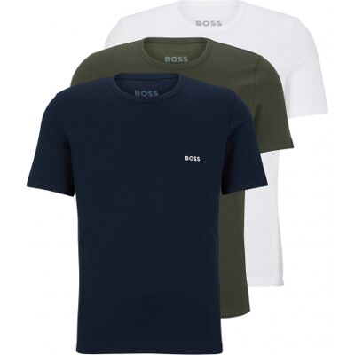 Boss 3pak T-Shirts Med Økologisk Bomuld I Multifarvet Til Herre - Outlet Multifarvet L Boss 3pak T-Shirts Med Økologisk Bomuld I Multifarvet Til Herre - Outlet Multifarvet L