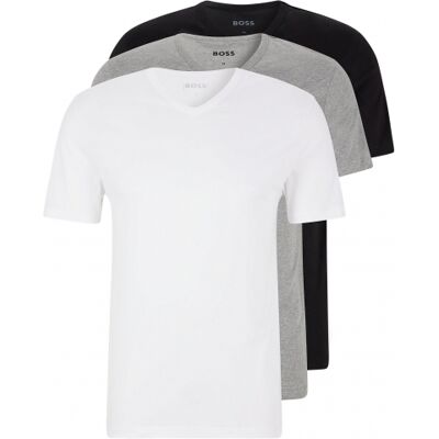 Boss 3pak T-Shirts Med V-Hals I Forskellige Farver Til Herre Multifarvet XL Boss 3pak T-Shirts Med V-Hals I Forskellige Farver Til Herre Multifarvet XL