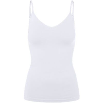 Vero Moda Vmjackie Sømløs Hvid Undertrøje Til Kvinder – Outlet Snow White XS/S Vero Moda Vmjackie Sømløs Hvid Undertrøje Til Kvinder – Outlet Snow White XS/S