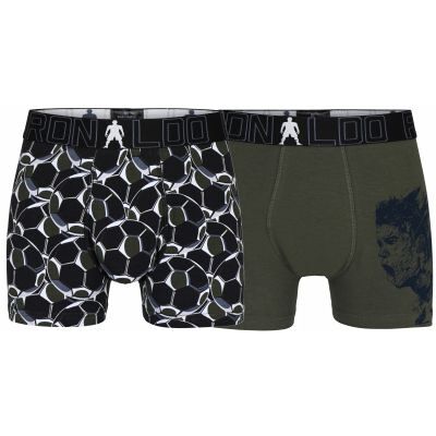 Cr7 Boy'S Trunk 2-Pak I Multifarvet Til Drenge – Bløde Bomulds Underbukser Multifarvet 7 - 9 år Cr7 Boy'S Trunk 2-Pak I Multifarvet Til Drenge – Bløde Bomulds Underbukser Multifarvet 7 - 9 år