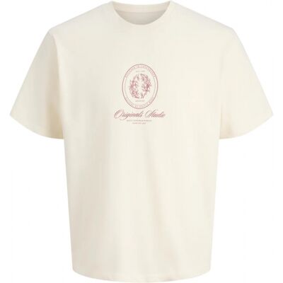 Jack & Jones Junior T-Shirt I Antique Hvid Til Drenge Sandfarve 164 Jack & Jones Junior T-Shirt I Antique Hvid Til Drenge Sandfarve 164