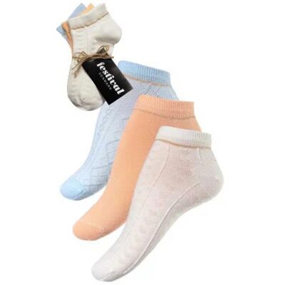Festival 3-Pak Bomuld Sneaker Sokker I Multifarver Til Kvinder Multifarvet Onesize Festival 3-Pak Bomuld Sneaker Sokker I Multifarver Til Kvinder Multifarvet Onesize