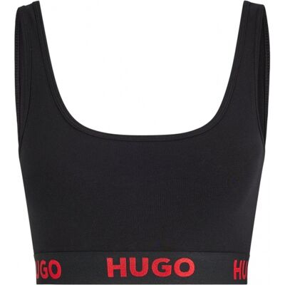 Hugo Sporty-Bh/top Med Logo I Sort Til Kvinder - Outlet Sort XS Hugo Sporty-Bh/top Med Logo I Sort Til Kvinder - Outlet Sort XS