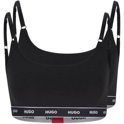 Hugo 2pak Bh Top Med Tynde Stropper I Sort Til Kvinder - Outlet Sort L Hugo 2pak Bh Top Med Tynde Stropper I Sort Til Kvinder - Outlet Sort L