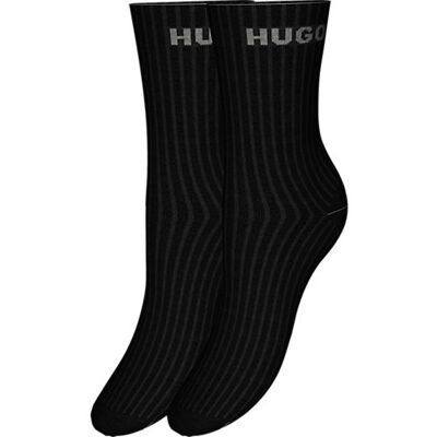 Hugo 2-Pak Bomuldsstrømper I Sort Til Kvinder - Outlet Sort 39-42 Hugo 2-Pak Bomuldsstrømper I Sort Til Kvinder - Outlet Sort 39-42
