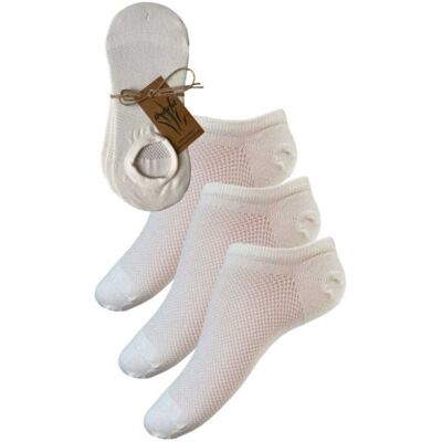 Festival 3-Pak Bambus Ankel Strømper/sokker I Off-White Til Kvinder Onesize Festival 3-Pak Bambus Ankel Strømper/sokker I Off-White Til Kvinder Onesize