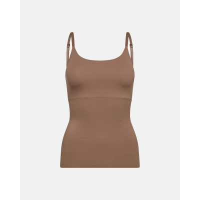 Decoy Shapewear Top I Sandfarvet Til Kvinder Sand L Decoy Shapewear Top I Sandfarvet Til Kvinder Sand L