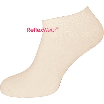 Reflexwear® Comfort & Diabetes "Low Cut" Unisex Tynde Ankelstrømper I Neutral Farve Naturale 43 - 46 Reflexwear® Comfort & Diabetes "Low Cut" Unisex Tynde Ankelstrømper I Neutral Farve Naturale 43 - 46