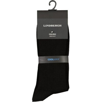 Lindbergh Soft Ribbed Coolmax Sock I Sort Til Herre Sort 40 - 47 Lindbergh Soft Ribbed Coolmax Sock I Sort Til Herre Sort 40 - 47