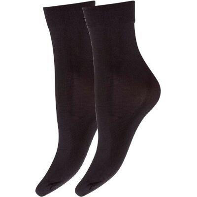 Decoy - 2-Pak Microfiber Strømper I Sort, 60 Denier Til Kvinder Sort Onesize Decoy - 2-Pak Microfiber Strømper I Sort, 60 Denier Til Kvinder Sort Onesize