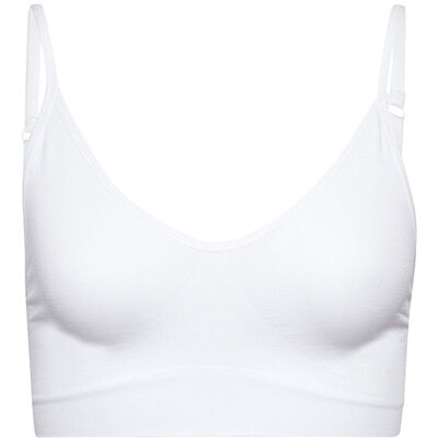 Decoy Bh Top Med Tynde Stropper I Hvid Til Kvinder Hvid L Decoy Bh Top Med Tynde Stropper I Hvid Til Kvinder Hvid L