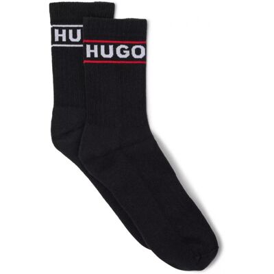 Hugo 2pak Bomuldsstrømper I Sort M. Logo Til Kvinder - Outlet Sort 39-42 Hugo 2pak Bomuldsstrømper I Sort M. Logo Til Kvinder - Outlet Sort 39-42